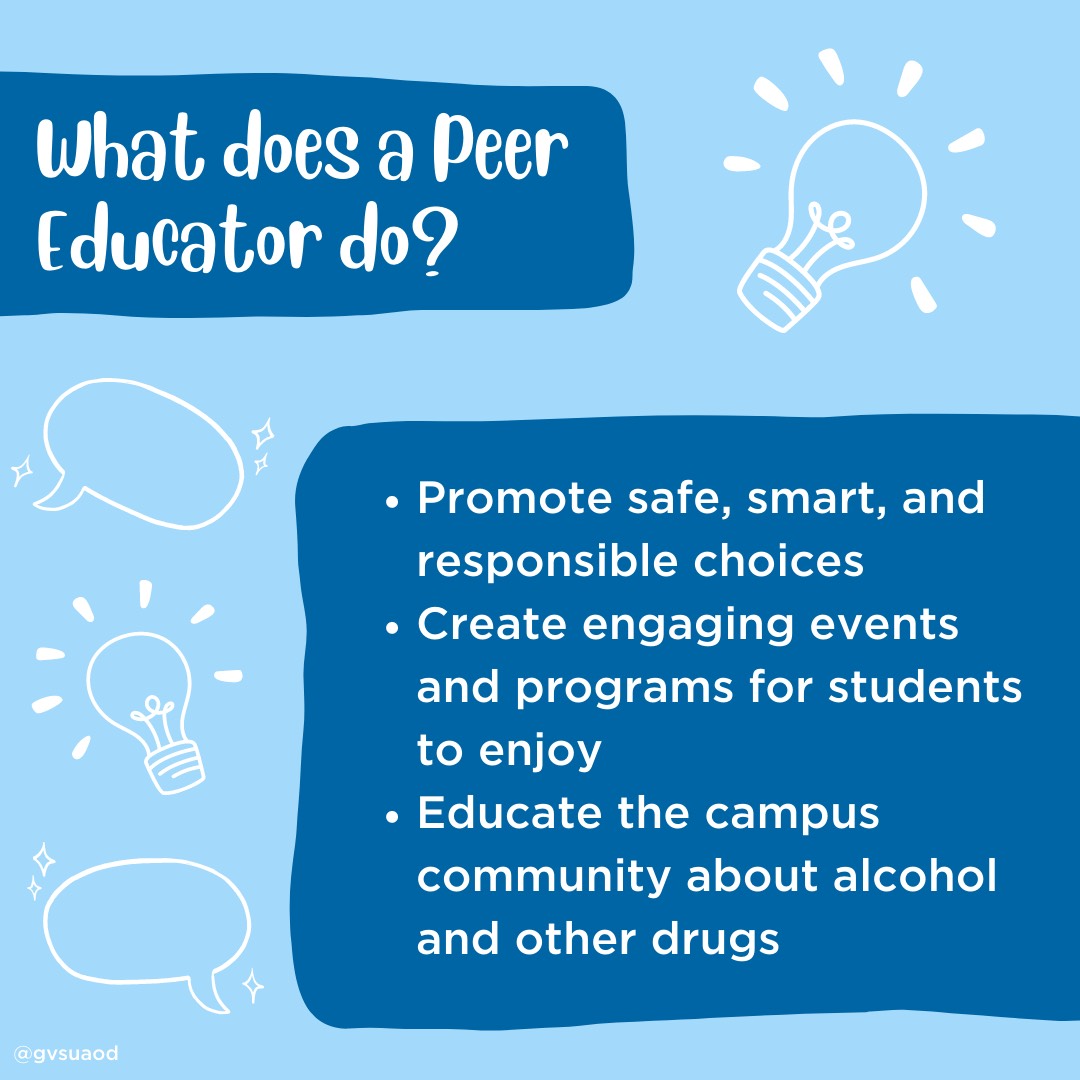 What does a peer educator do?